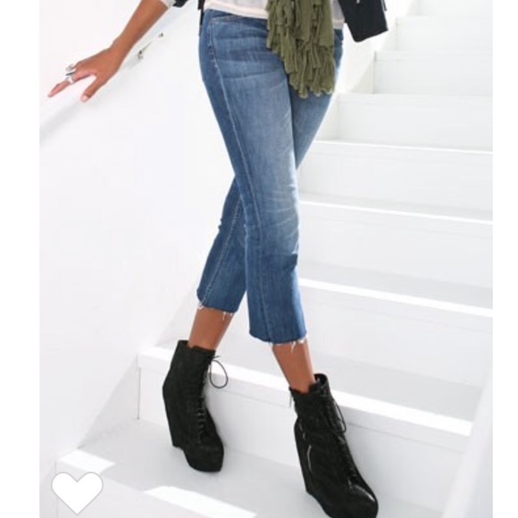 Elizabeth and James Denim - Elizabeth and James Textile Joni Crop Flare Jeans